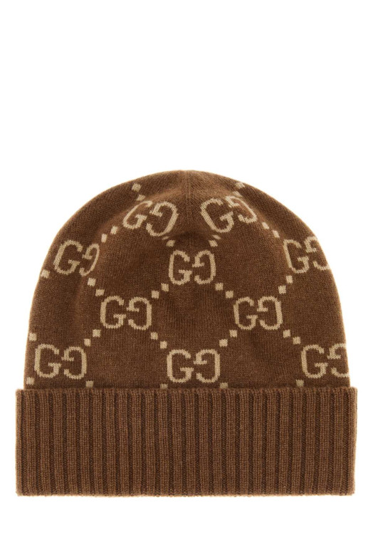 Embroidered cashmere beanie hat GUCCI (8113923GAC0) Embroidered cashmere beanie hat GUCCI (8113923GAC0)