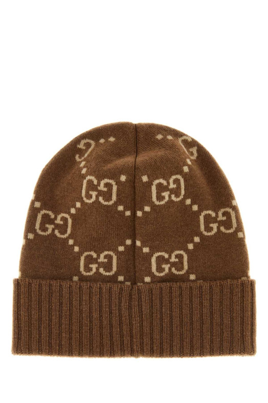 Embroidered cashmere beanie hat GUCCI (8113923GAC0) Embroidered cashmere beanie hat GUCCI (8113923GAC0)