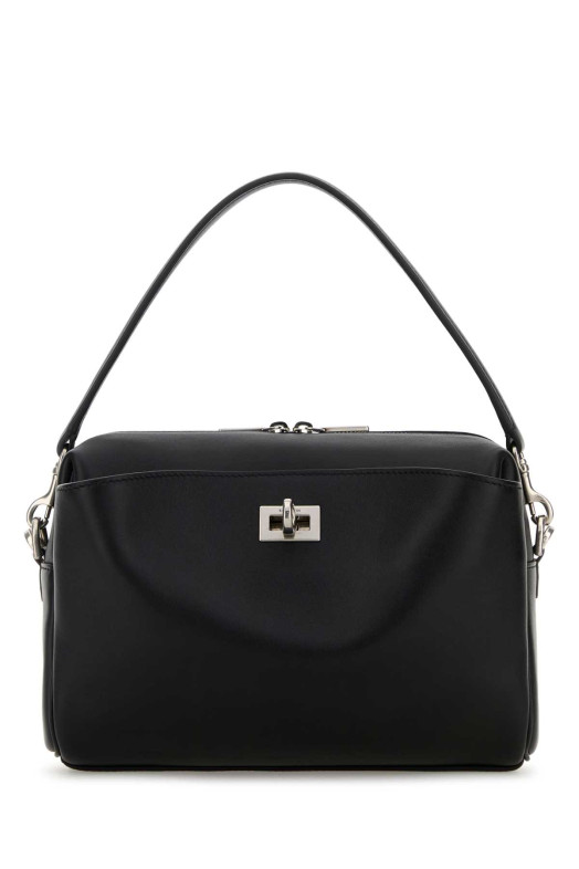 Black leather Rodeo handbag Black BALENCIAGA (8455912AA4U)