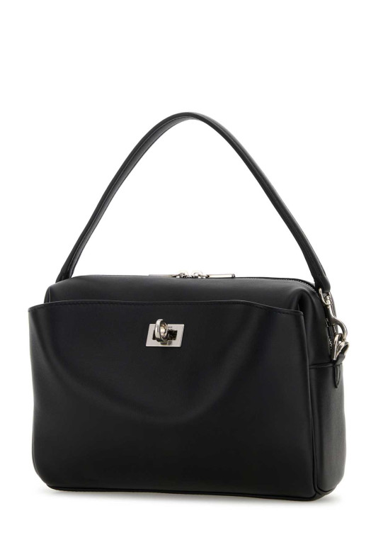 Black leather Rodeo handbag Black BALENCIAGA (8455912AA4U)