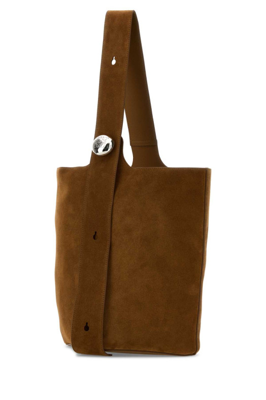 Большая сумка-ведро из замши цвета карамель Brown LOEWE (BANBBBHX01) Большая сумка-ведро из замши цвета карамель Brown LOEWE (BANBBBHX01)