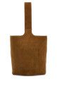 Большая сумка-ведро из замши цвета карамель Brown LOEWE (BANBBBHX01) Большая сумка-ведро из замши цвета карамель Brown LOEWE (BANBBBHX01)