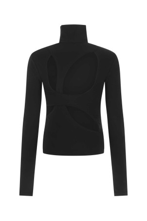 Черный топ из эластичной вискозной смеси GIVENCHY (BW60ZN30V7) Черный топ из эластичной вискозной смеси GIVENCHY (BW60ZN30V7)