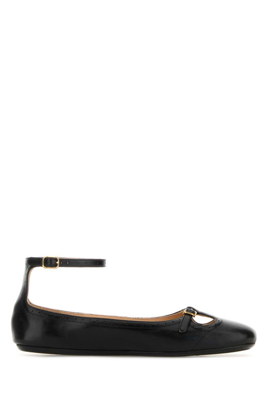 Black leather Misty ballerinas CHLOE (CH25W13XUN) Black leather Misty ballerinas CHLOE (CH25W13XUN)