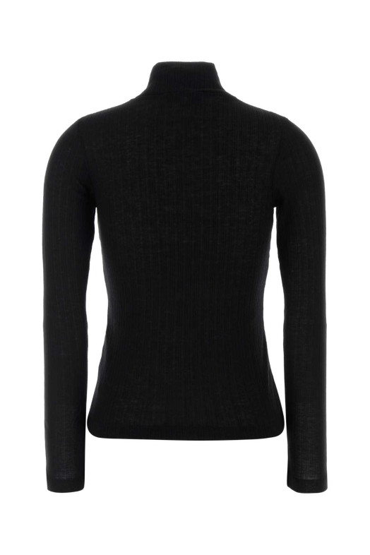 Чорний топ із суміші ліоцелю MAISON KITSUNE (PW00600KJ7032)