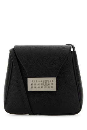 Чорна шкіряна сумка через плече Numeric MM6 MAISON MARGIELA (SB5WG0030P7255) Чорна шкіряна сумка через плече Numeric MM6 MAISON MARGIELA (SB5WG0030P7255)