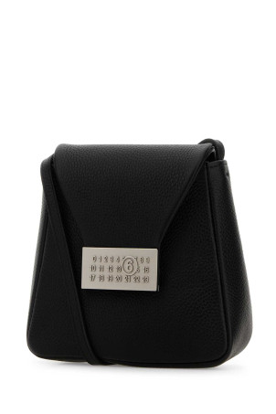 Чорна шкіряна сумка через плече Numeric MM6 MAISON MARGIELA (SB5WG0030P7255) Чорна шкіряна сумка через плече Numeric MM6 MAISON MARGIELA (SB5WG0030P7255)
