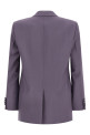 Double-breasted wool blazer Purple