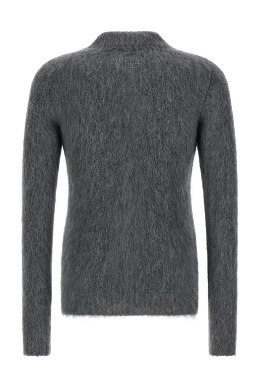 Mohair wool cardigan Gray