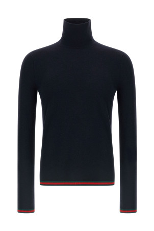 Сітка з веб-стрічкою, синя GUCCI 850166XKE044795