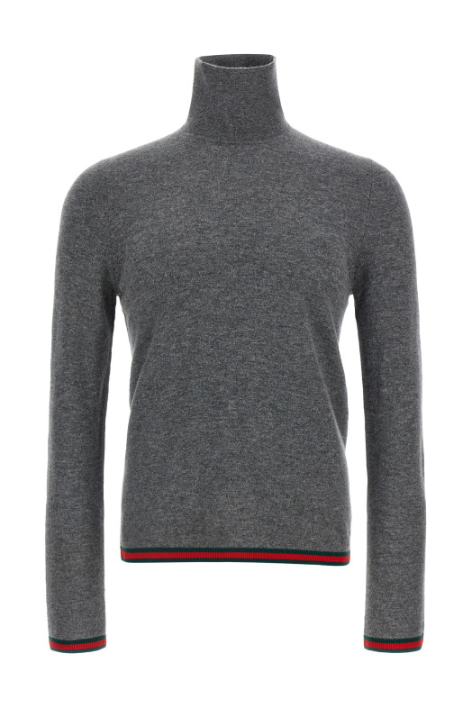 Сітка Web Ribbon сірого кольору GUCCI 850166XKE041081