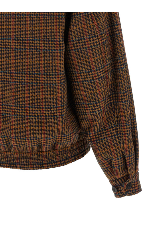 Wool bomber jacket Brown