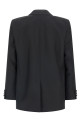 Double-breasted technical Panama blazer Black Double-breasted technical Panama blazer Black