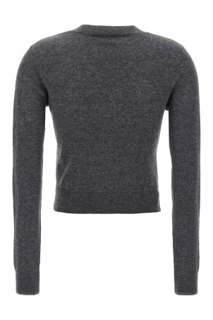 'Charcoal Blue Rose Jumper' sweater Gray