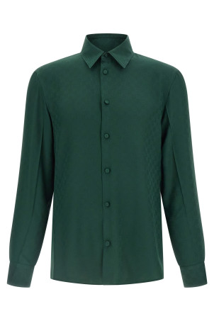 Рубашка GG из жаккарда Зеленая GUCCI 847034ZATF93514 Рубашка GG из жаккарда Зеленая GUCCI 847034ZATF93514