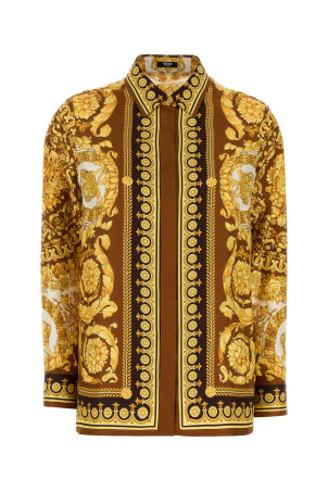 Printed silk shirt VERSACE (10013601A15215)