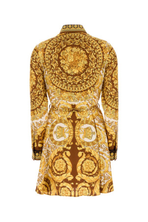 Сорочка-сукня з принтом з саржі VERSACE (10189331A15215) Сорочка-сукня з принтом з саржі VERSACE (10189331A15215)