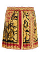 Printed silk mini skirt VERSACE (10202951A15215)