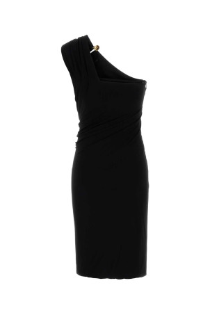 Чорна сукня з одним плечем з крепу VERSACE (10208111A14475) Чорна сукня з одним плечем з крепу VERSACE (10208111A14475)