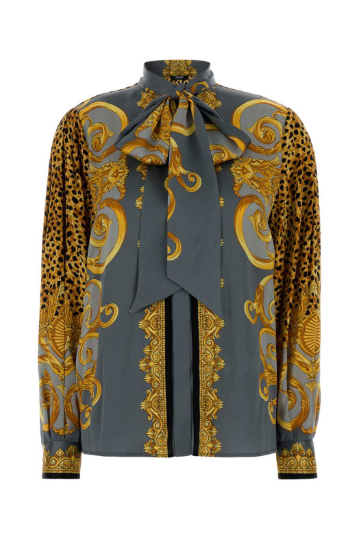 Printed silk shirt VERSACE (10216371A16262)