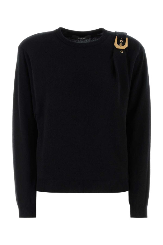 Black wool sweater VERSACE (10219421A15988)