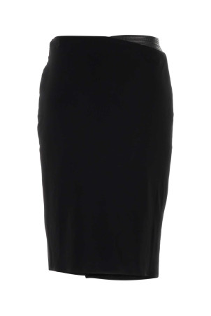 Чорна еластична віскозна спідниця VERSACE (10219891A14475)