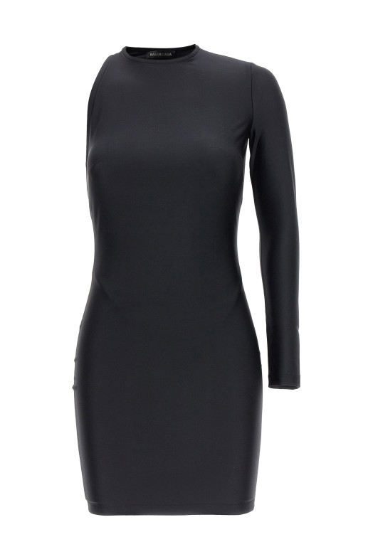 Сукня з одним вирізом на плечі Чорна BALENCIAGA (746152TNV431000) Сукня з одним вирізом на плечі Чорна BALENCIAGA (746152TNV431000)