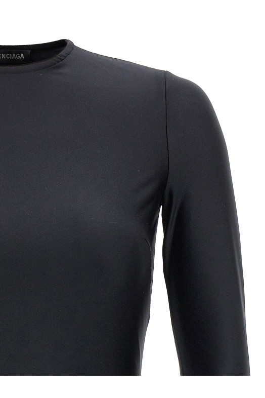 Сукня з одним вирізом на плечі Чорна BALENCIAGA (746152TNV431000) Сукня з одним вирізом на плечі Чорна BALENCIAGA (746152TNV431000)