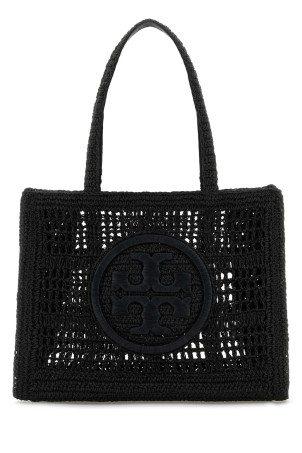 Black raffia small Ella shopping bag TORY BURCH (158040) Black raffia small Ella shopping bag TORY BURCH (158040)