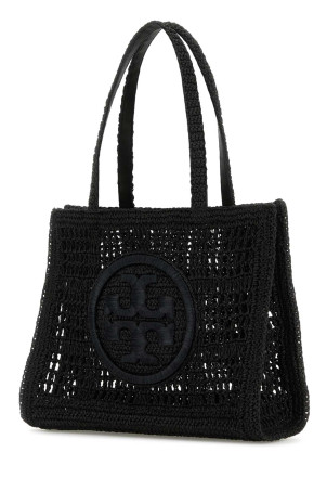 Black raffia small Ella shopping bag TORY BURCH (158040) Black raffia small Ella shopping bag TORY BURCH (158040)