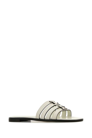 Ivory leather Ines slippers Multicolor TORY BURCH (158616) Ivory leather Ines slippers Multicolor TORY BURCH (158616)