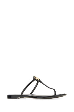 Black leather Mini Miller thong slippers Black TORY BURCH (166808) Black leather Mini Miller thong slippers Black TORY BURCH (166808)