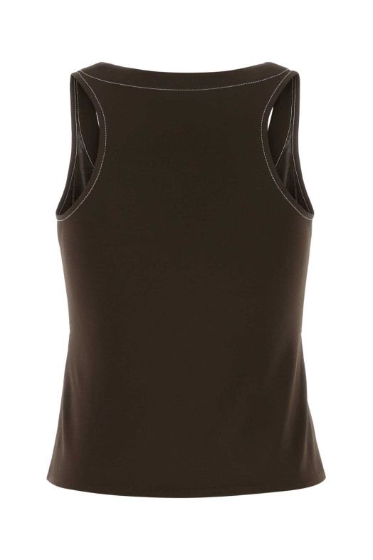 Brown viscose tank top TORY BURCH (170770) Brown viscose tank top TORY BURCH (170770)