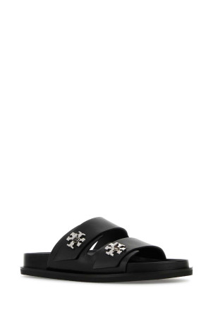 Black leather slippers Black TORY BURCH (175640) Black leather slippers Black TORY BURCH (175640)
