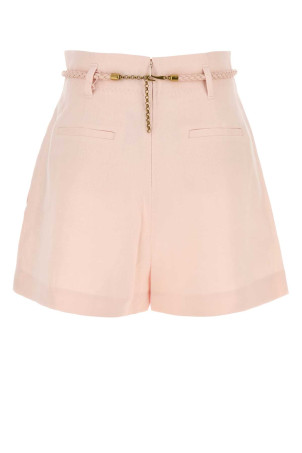 Pastel pink linen Crush shorts Pink ZIMMERMANN (2103AR251)