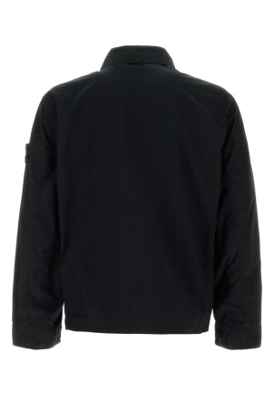 Black stretch polyester jacket Black STONE ISLAND (410002542)