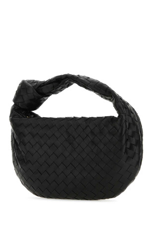 Black leather Teen Jodie handbag Black BOTTEGA VENETA (690225VCPP0)