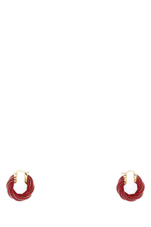 Tiziano red nappa leather and 925 silver Twist earrings BOTTEGA VENETA (732156VAHUA) Tiziano red nappa leather and 925 silver Twist earrings BOTTEGA VENETA (732156VAHUA)