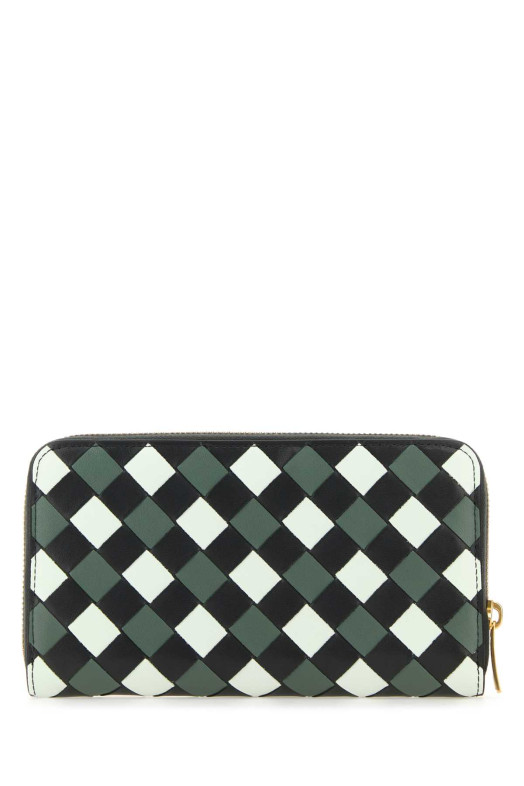 Багатоколірний гаманець з плетеної шкіри BOTTEGA VENETA (742332V3TG3)