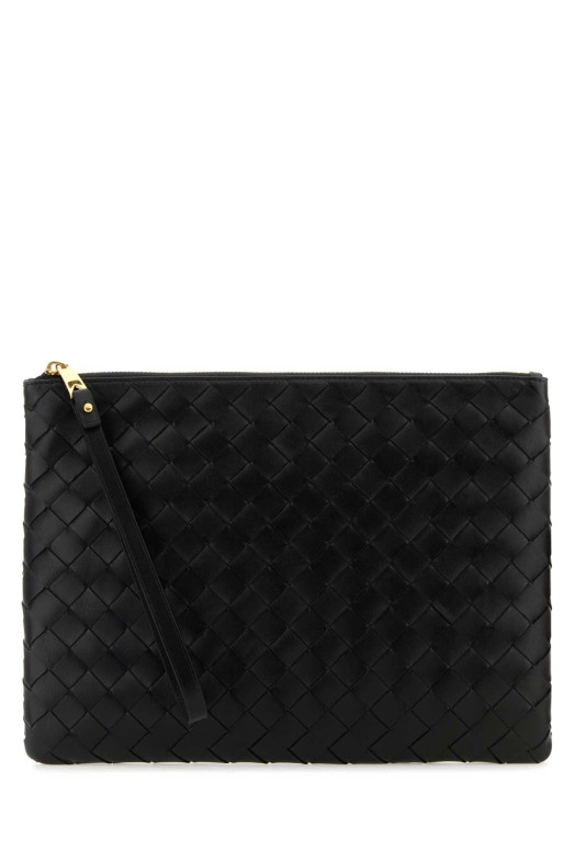 Чорний чохол з натуральної шкіри Чорний BOTTEGA VENETA (749922VCPP3)