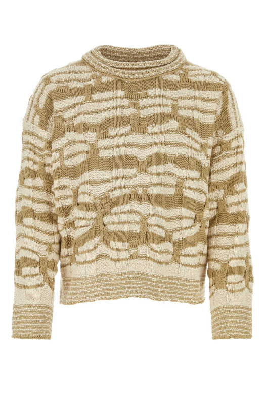 Embroidered cotton blend sweater BOTTEGA VENETA (786037V3WG0)