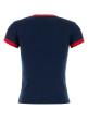 Navy blue cotton t-shirt VALENTINO GARAVANI (7B3MG24D970)