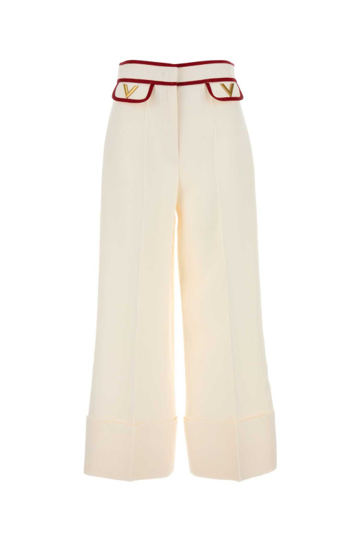 Ivory crepe pant VALENTINO GARAVANI (7B3RB6541CF)