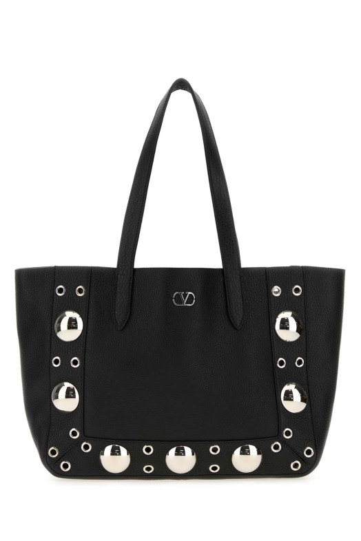 Black leather small Nellcôte shopping bag Black VALENTINO GARAVANI (7W2B0R88MJL) Black leather small Nellcôte shopping bag Black VALENTINO GARAVANI (7W2B0R88MJL)