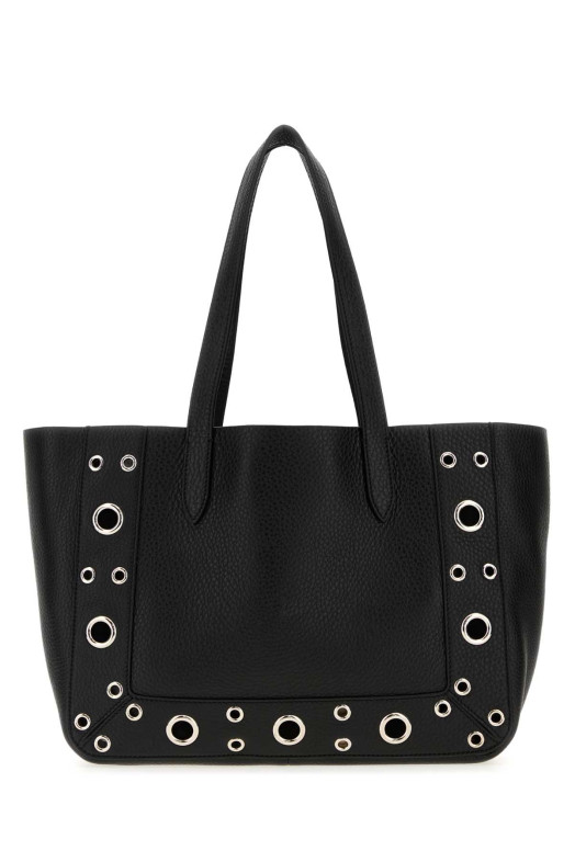 Black leather small Nellcôte shopping bag Black VALENTINO GARAVANI (7W2B0R88MJL) Black leather small Nellcôte shopping bag Black VALENTINO GARAVANI (7W2B0R88MJL)