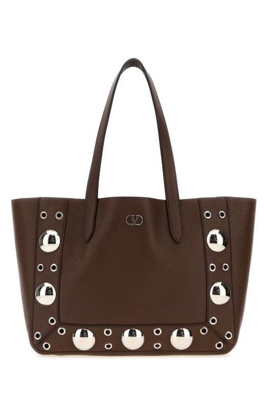 Brown leather small Nellcôte shopping bag VALENTINO GARAVANI (7W2B0R88MJL) Brown leather small Nellcôte shopping bag VALENTINO GARAVANI (7W2B0R88MJL)