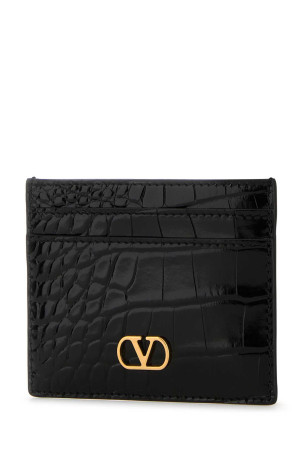 Чорний шкіряний картхолдер VLogo Чорний VALENTINO GARAVANI (7W2P0AJ7WEU) Чорний шкіряний картхолдер VLogo Чорний VALENTINO GARAVANI (7W2P0AJ7WEU)