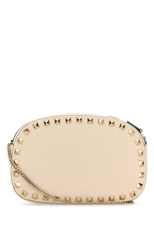Сумка через плече Rockstud з шкіри кольору слонової кістки VALENTINO GARAVANI (7W2P0AR4VSH)