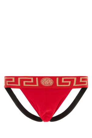 Красные эластичные хлопковые трусы VERSACE (AUU010171A10011) Красные эластичные хлопковые трусы VERSACE (AUU010171A10011)