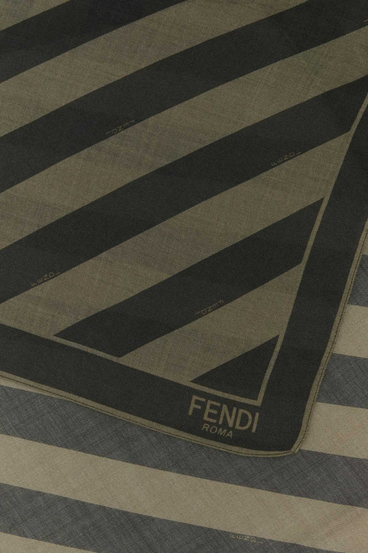 Embroidered wool and linen scarf FENDI (FXS323AUUC) Embroidered wool and linen scarf FENDI (FXS323AUUC)
